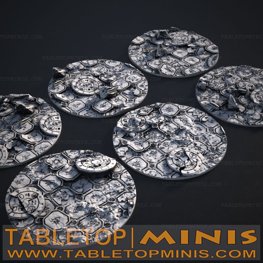 Ancient Ruins 60mmx60mm Circular Base Toppers