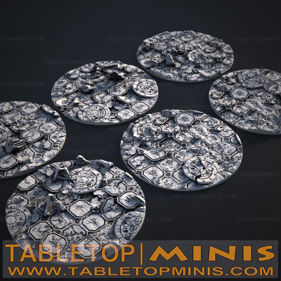 Ancient Ruins 65mmx65mm Circular Base Toppers