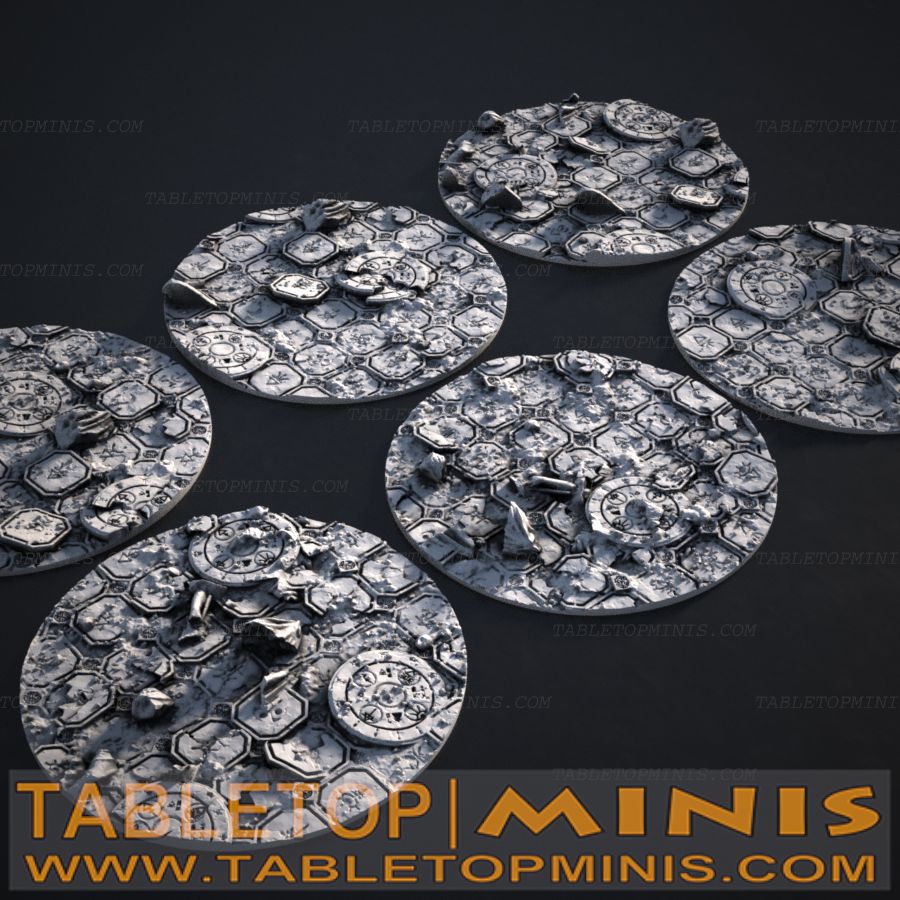 Ancient Ruins 70mmx70mm Circular Base Toppers