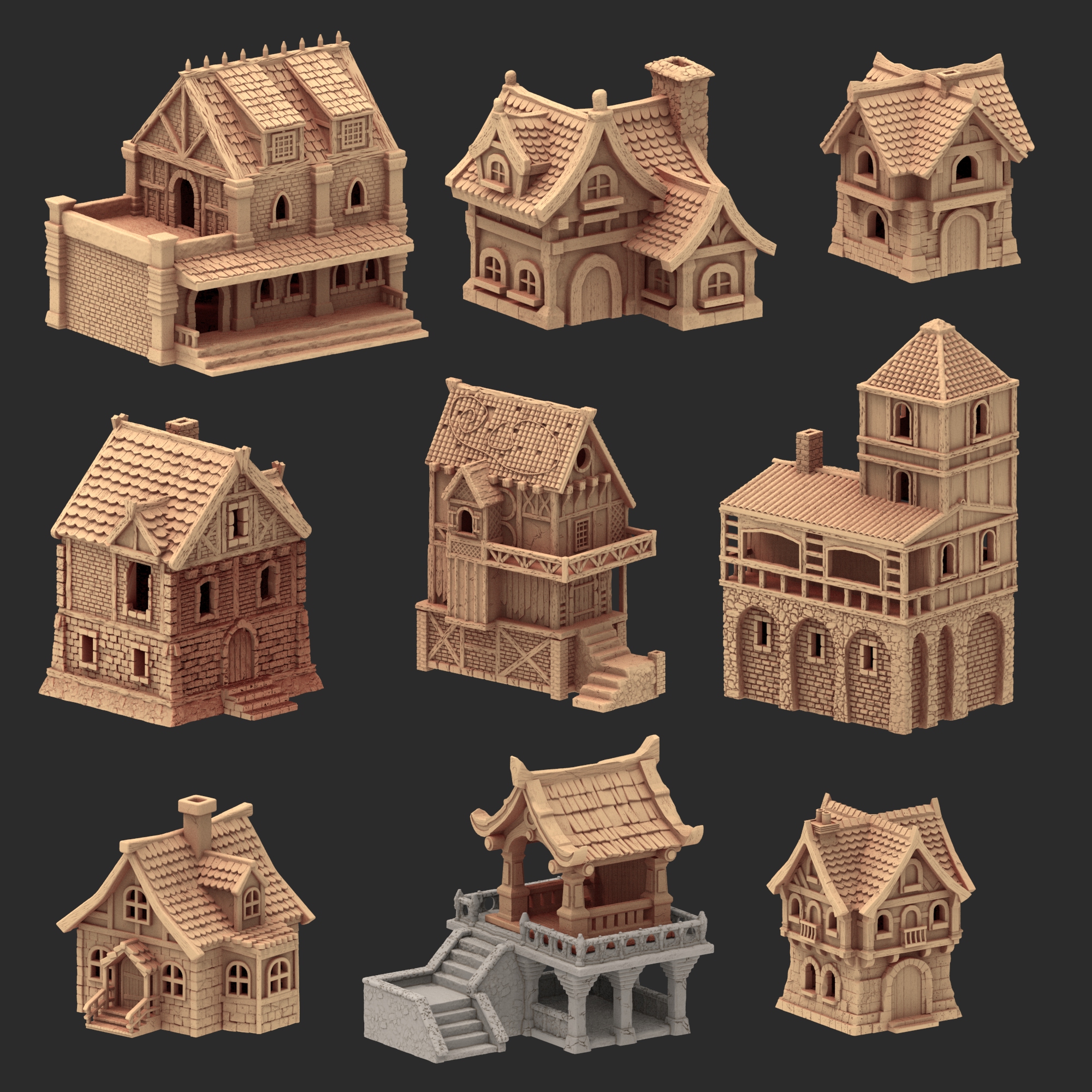 x10 Medieval buildings - part 4