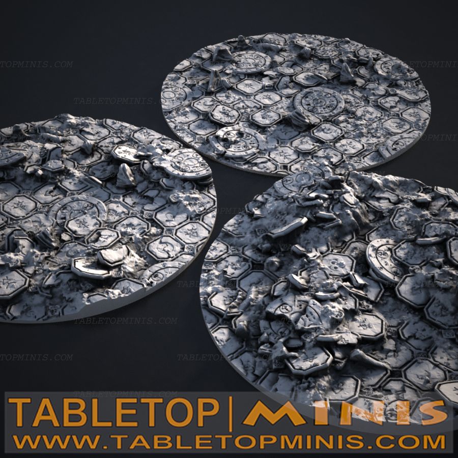 Ancient Ruins 100mmx100mm Circular Base Toppers