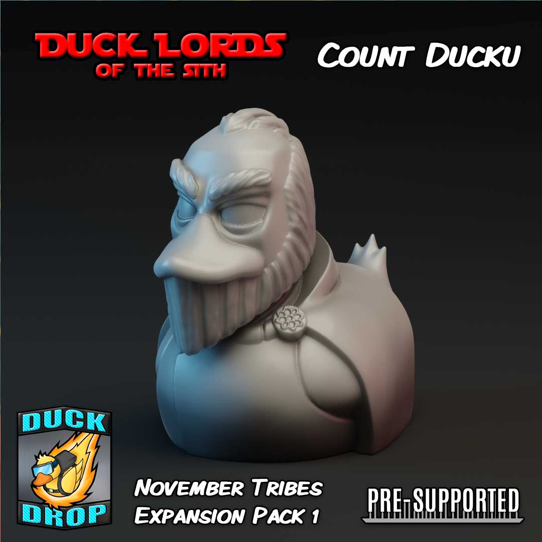 COUNT DUCKU - Sith Lord Rubber Duck Art Toy