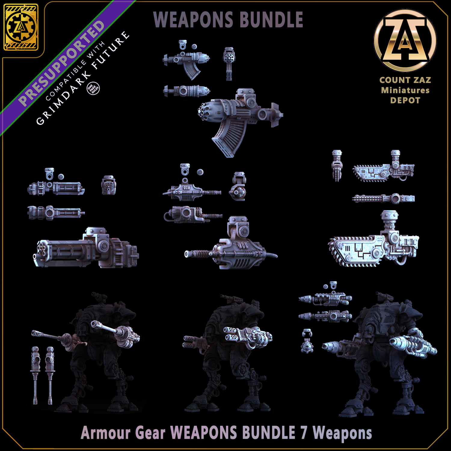 Armour Gear - WEAPONS MEGA BUNDLE - 7 Primary Weapons