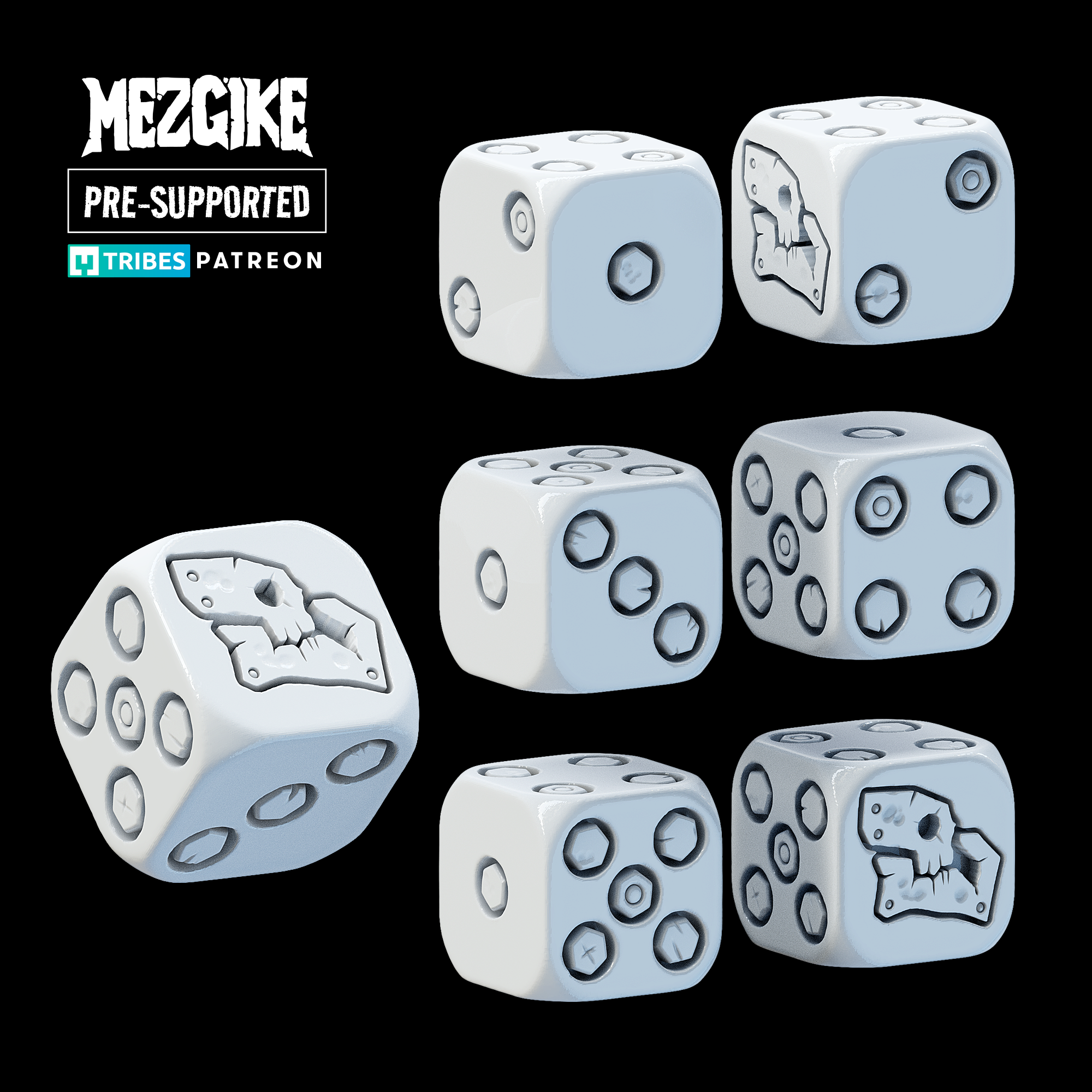 Savage gitz D6 dice (pre-supported)
