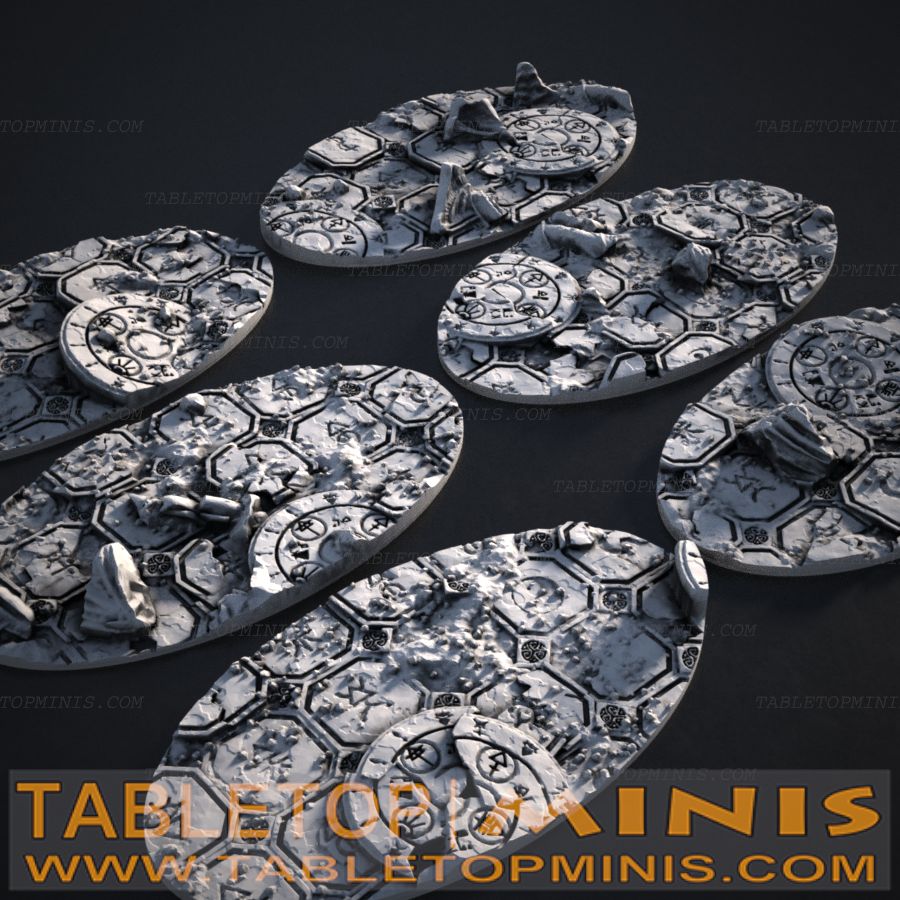 Ancient Ruins 35mmx60mm Oval Base Toppers