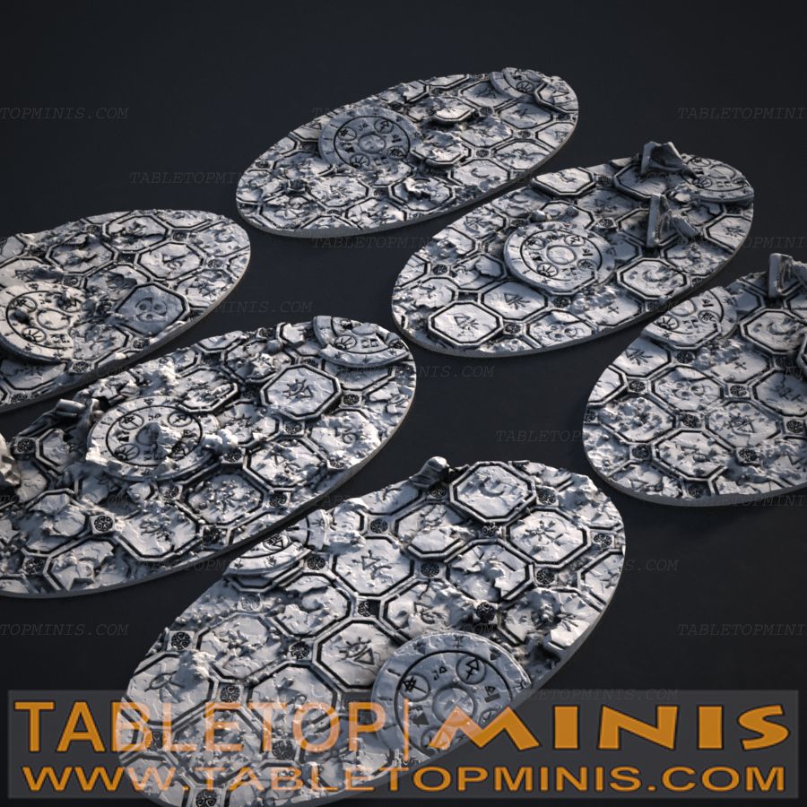 Ancient Ruins 42mmx75mm Oval Base Toppers