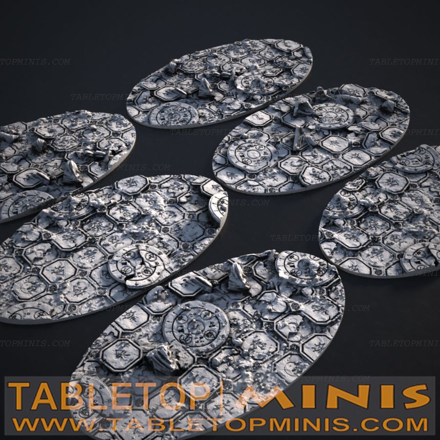 Ancient Ruins 52mmx90mm Oval Base Toppers