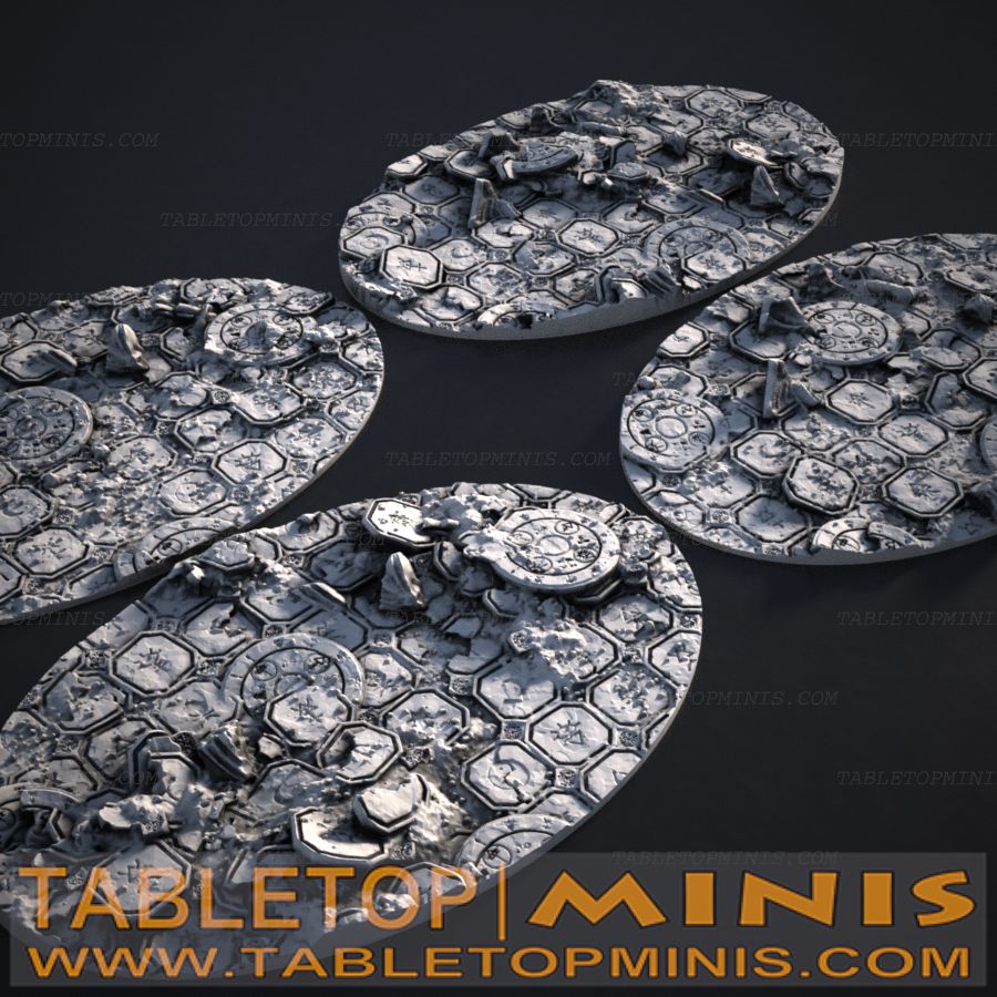 Ancient Ruins 70mmx105mm Oval Base Toppers
