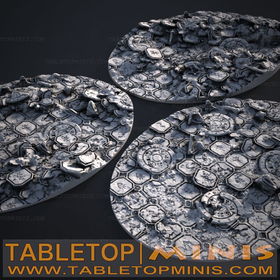 Ancient Ruins 92mmx120mm Oval Base Toppers