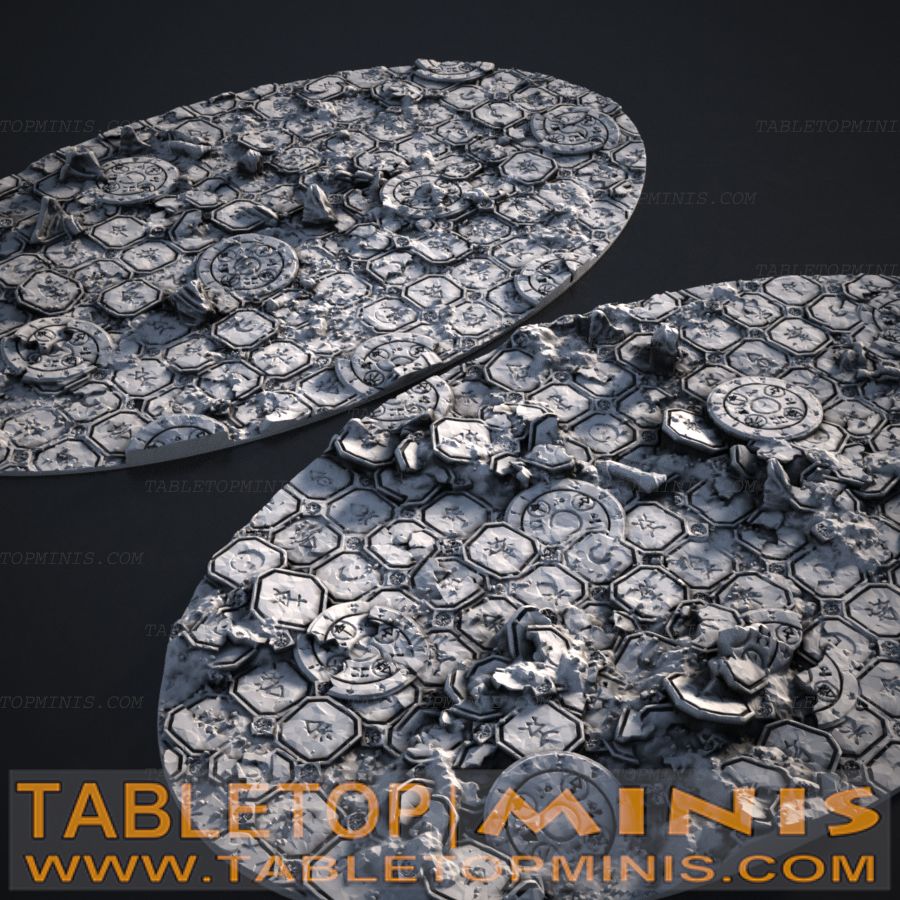Ancient Ruins 105mmx170mm Oval Base Toppers
