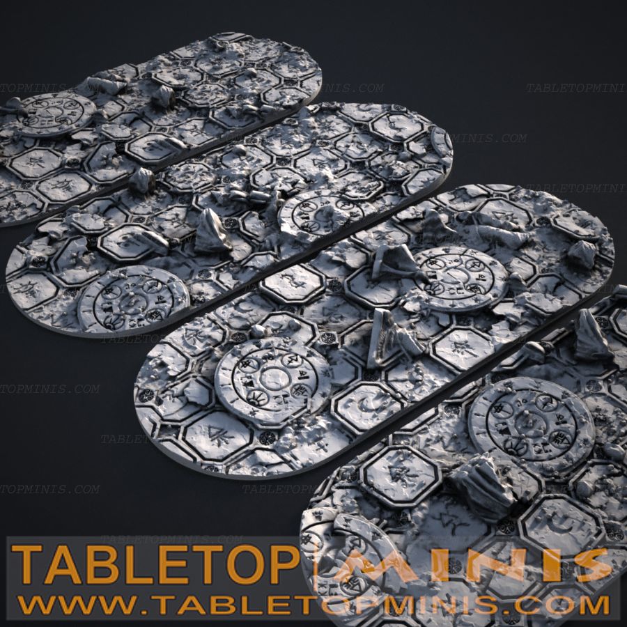 Ancient Ruins 40mmx95mm Capsule Base Toppers