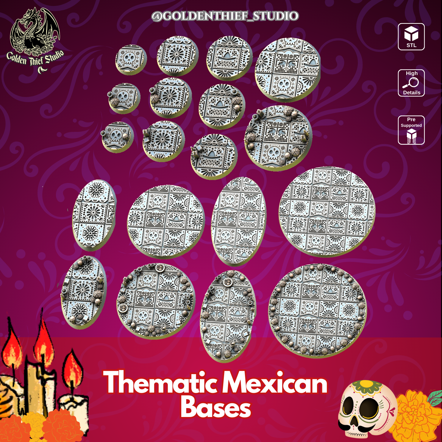 Thematic Mexican Bases / Bases Tematicas Dia de Muertos
