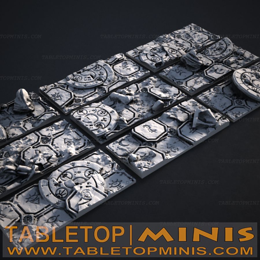 Ancient Ruins 20mmx40mm Rectangular Base Toppers