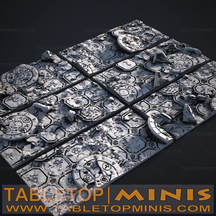 Ancient Ruins 30mmx60mm Rectangular Base Toppers
