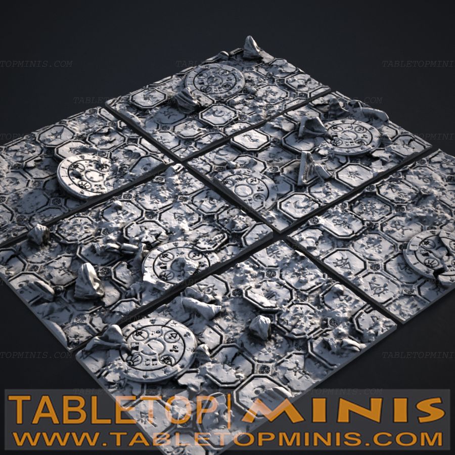 Ancient Ruins 40mmx60mm Rectangular Base Toppers