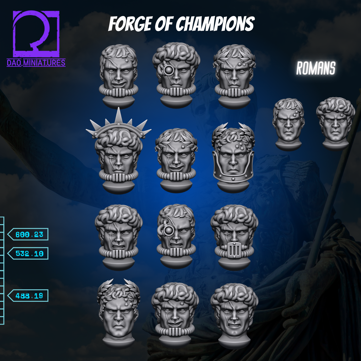 Space Romans Head Pack