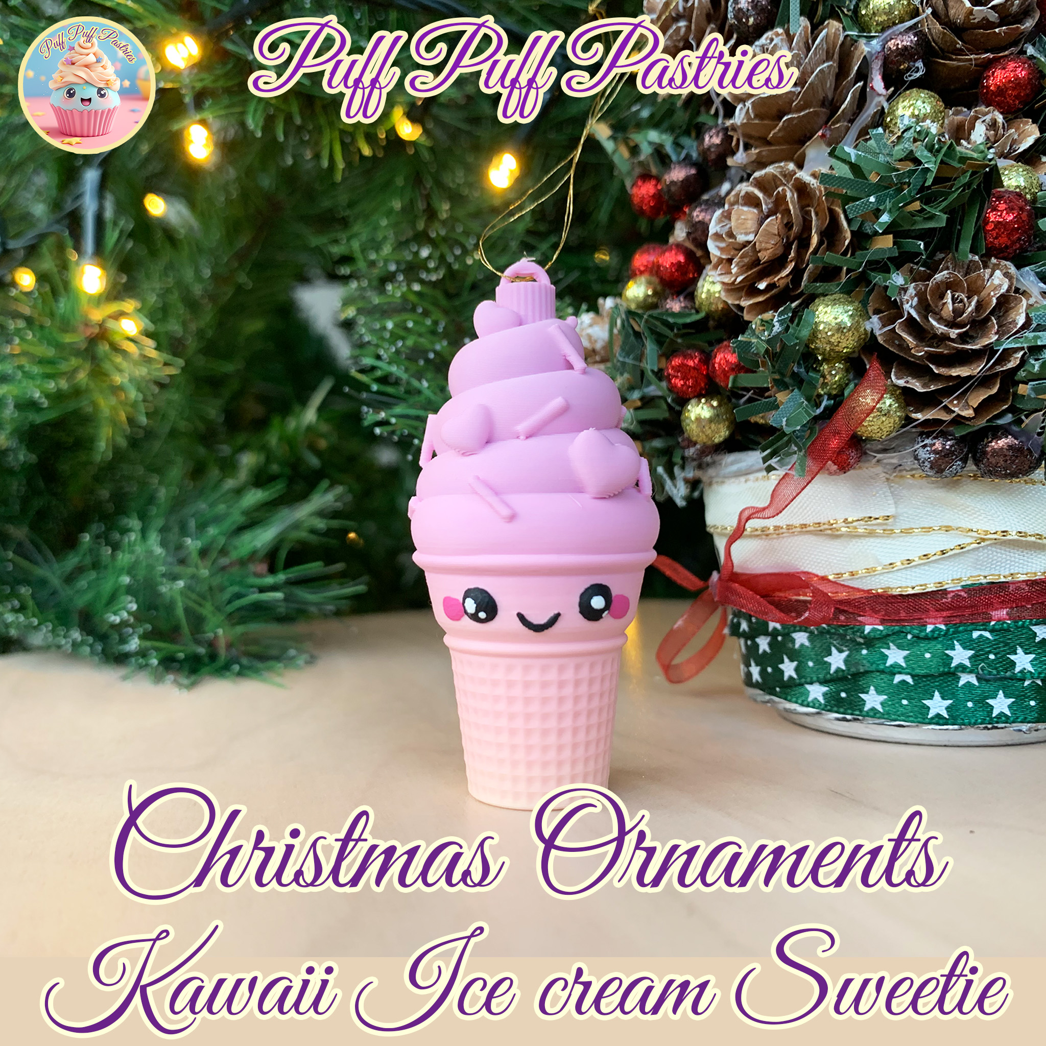 Christmas Ornaments Kawaii Ice cream Sweetie