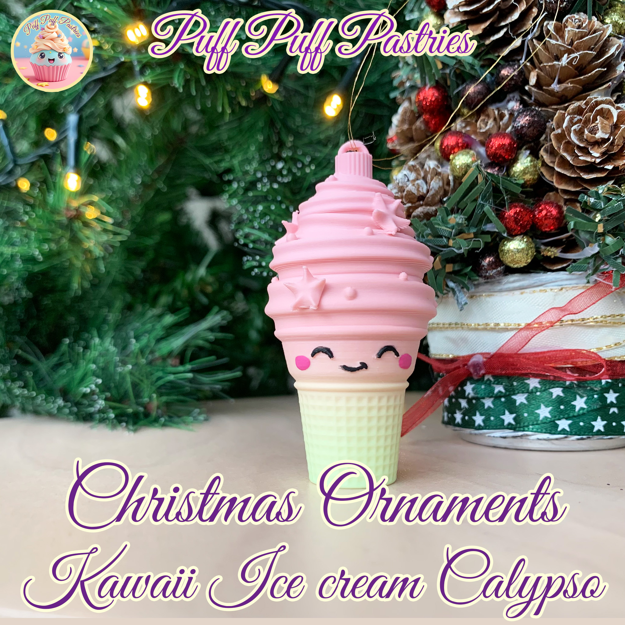Christmas Ornaments Kawaii Ice cream Calypso