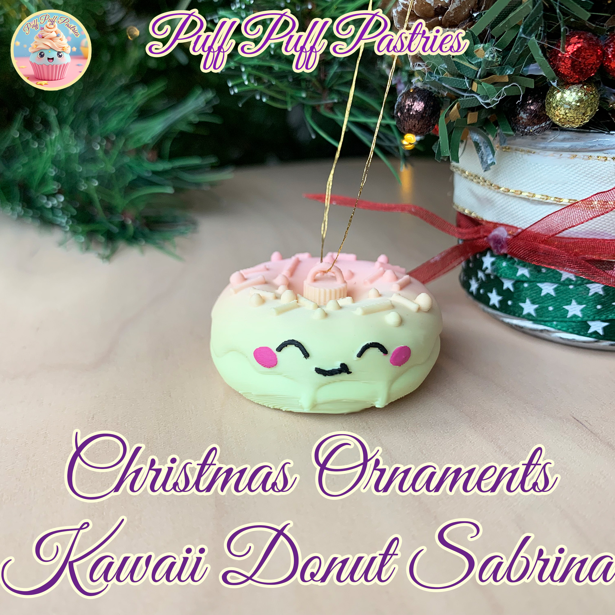 Christmas Ornaments Kawaii Donut Sabrina