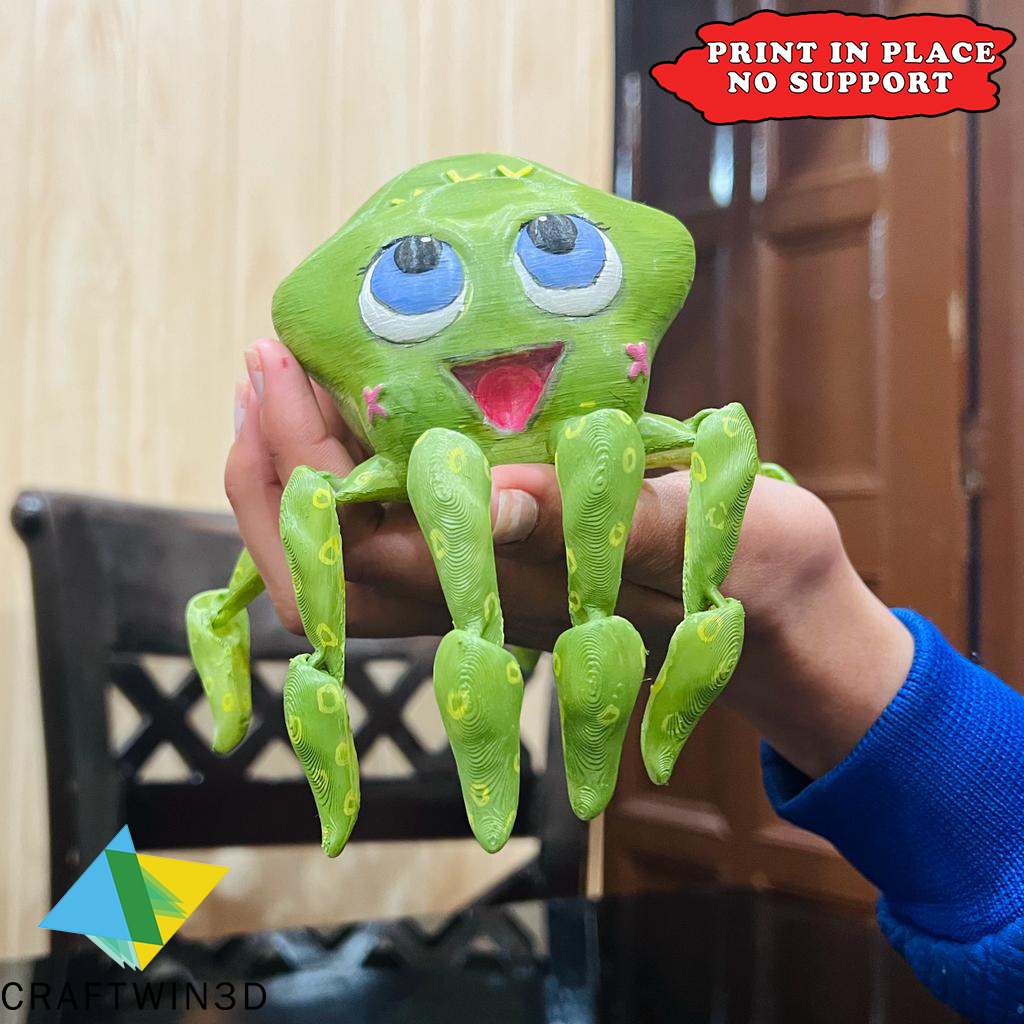 ? The adorable Articulated Octopus with Flexible Legs and a mobile stand!