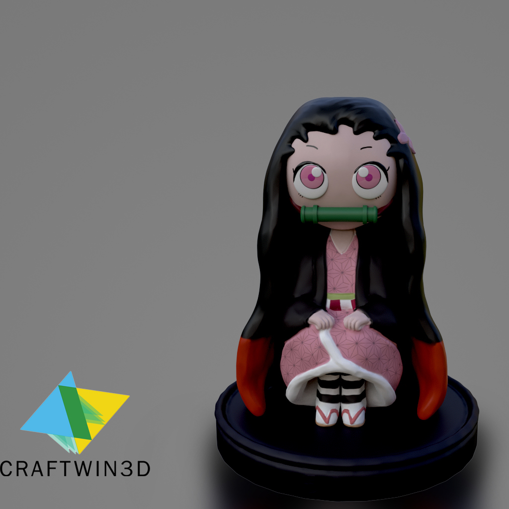 ? Nezuko Print-in-Place 3D Model (No Support) ?