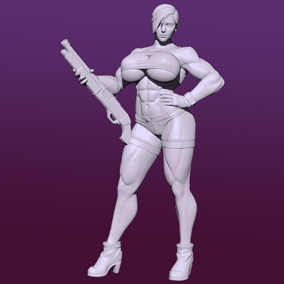 Meryl - Badass Gunner SFW Combo