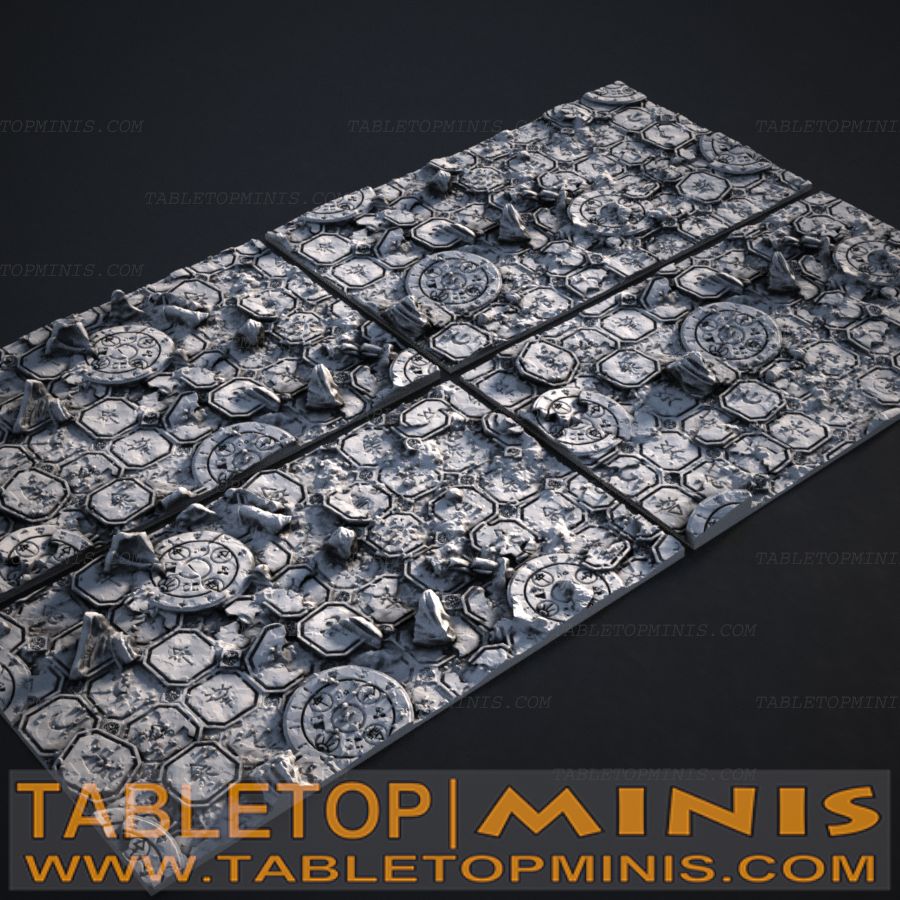 Ancient Ruins 60mmx100mm Rectangular Base Toppers