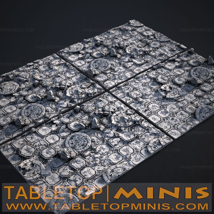 Ancient Ruins 75mmx100mm Rectangular Base Toppers