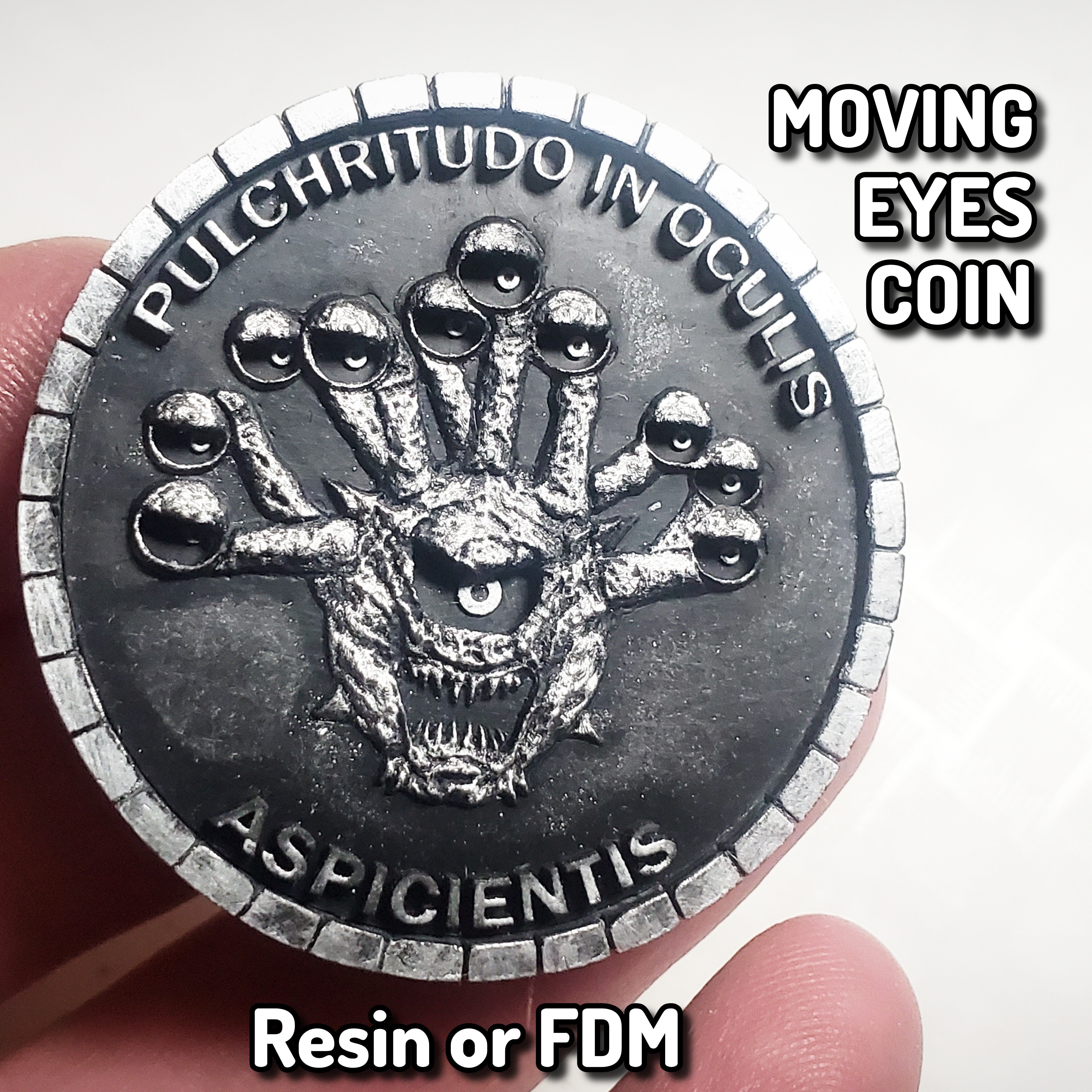 Beholder Moving Eyes Coin