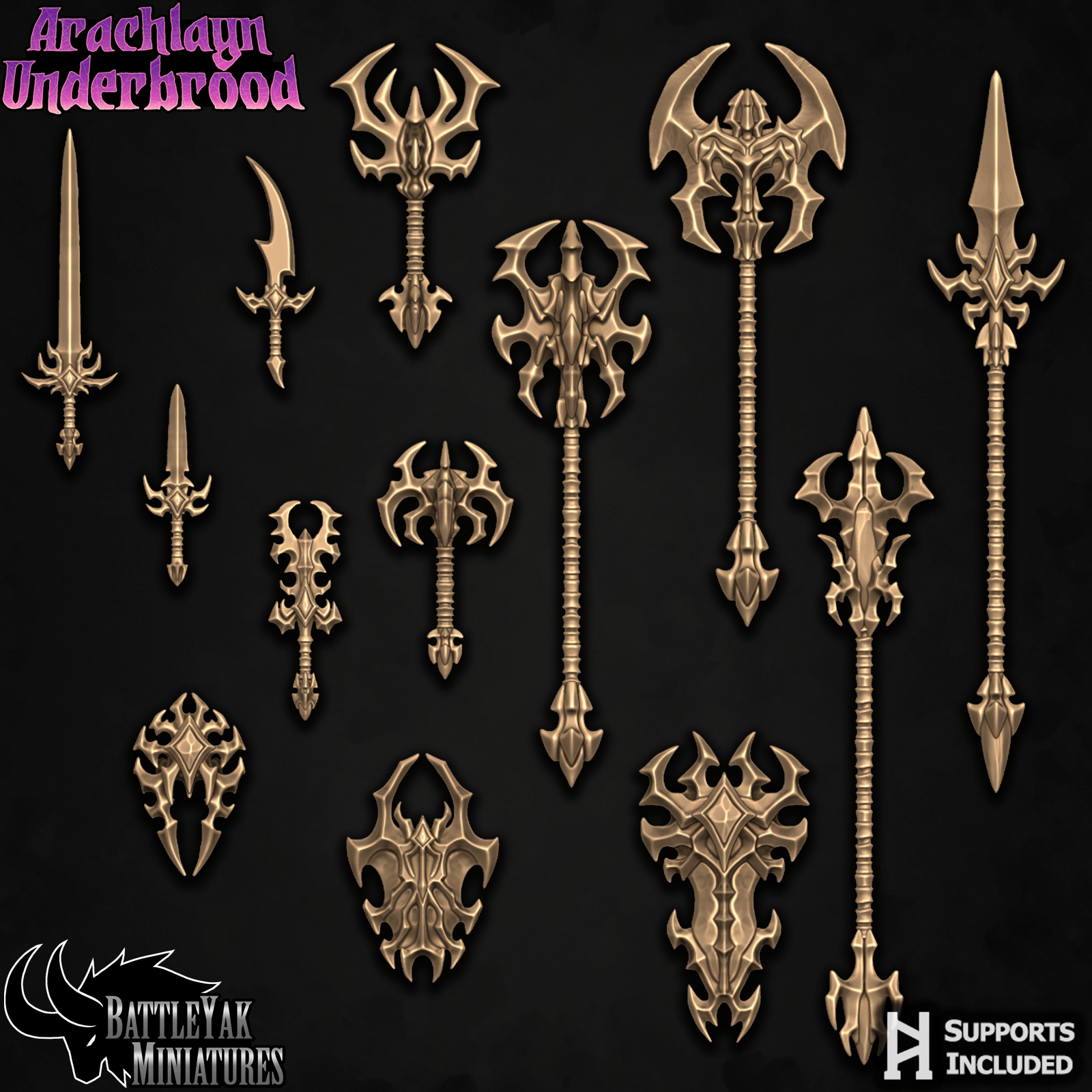 Arachlayn Underbrood Weapons & Customization Set