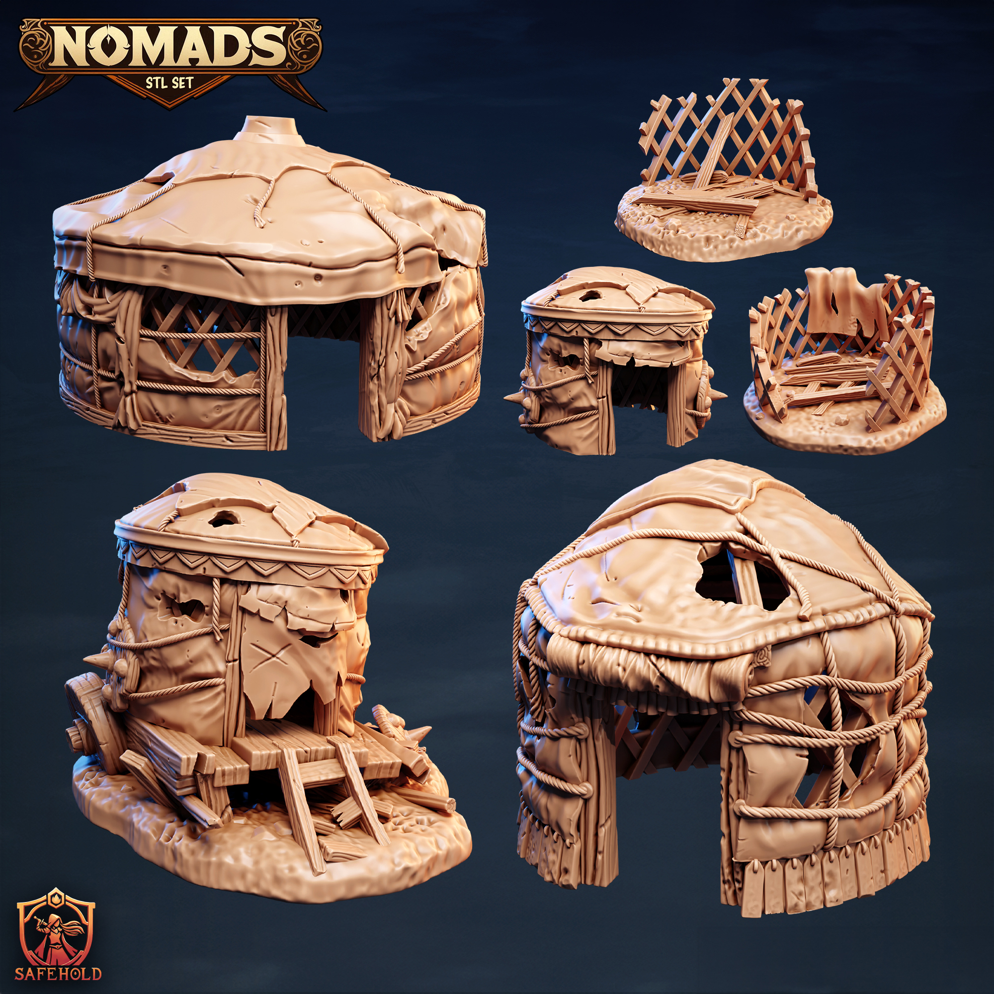 Destroyed Yurts - Nomads