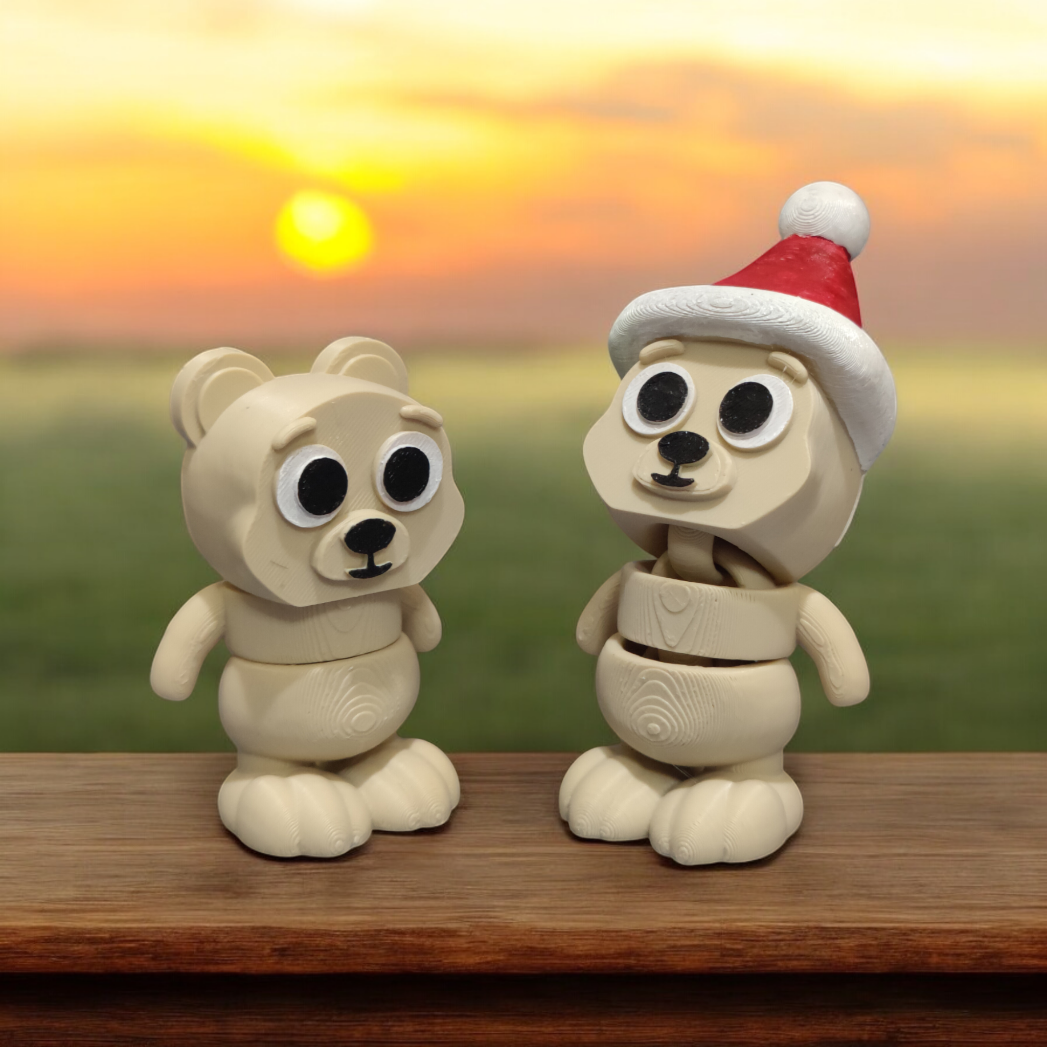 Flexi Articulating Teddy Bear ( Christmas Version Included )