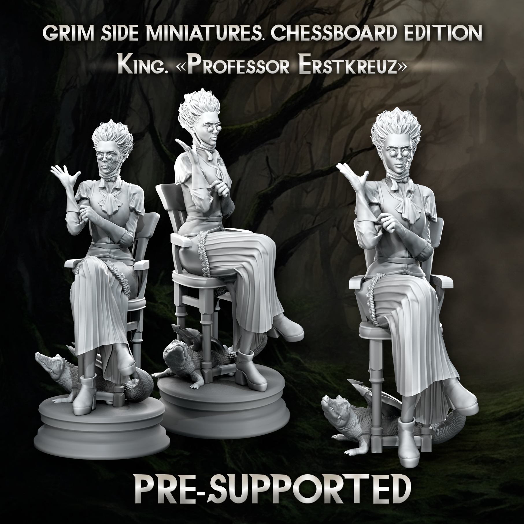 Professor Erstkreuz.75MM+BASE&CHESS FORMAT