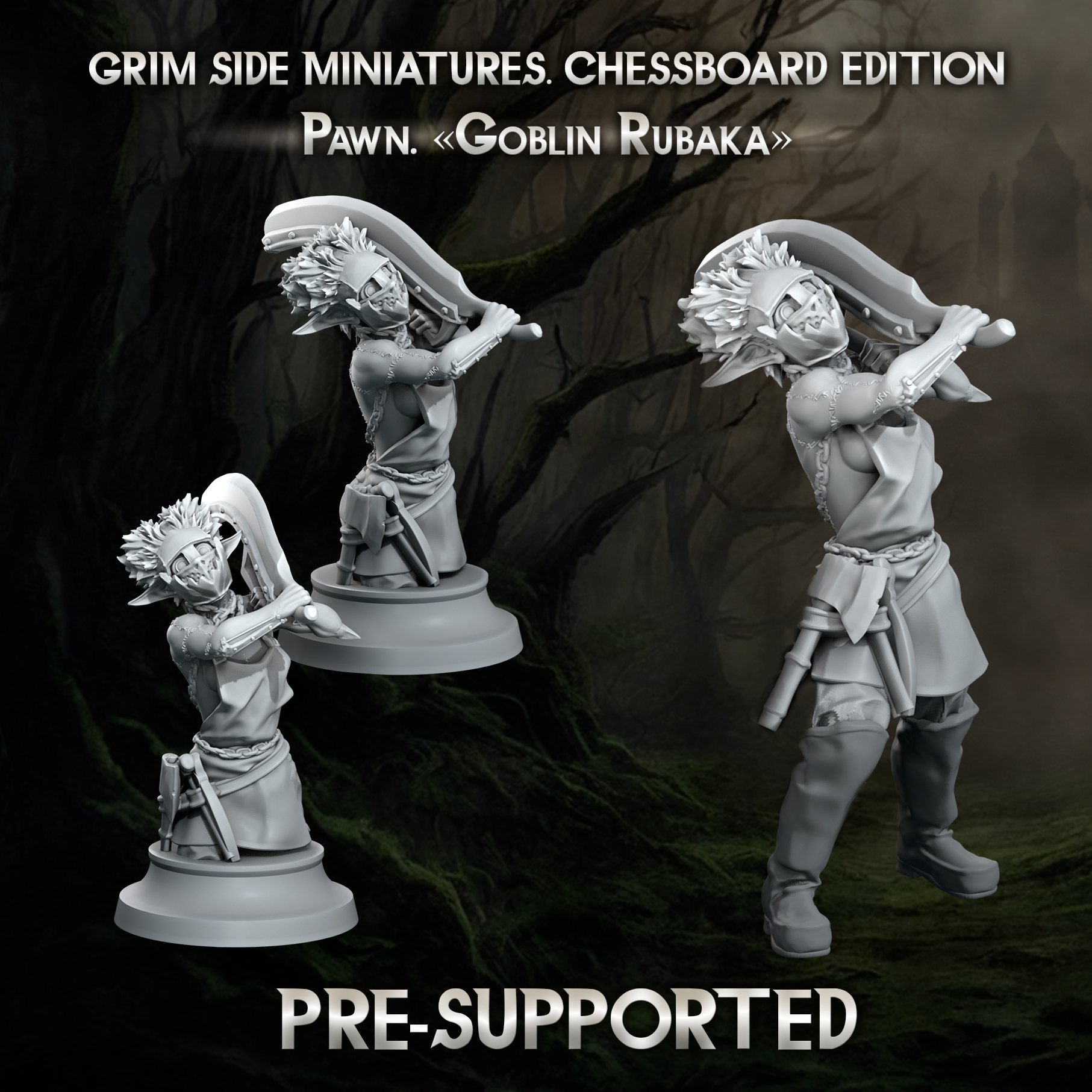 Goblin Rubaka.75MM+BASE&CHESS FORMAT
