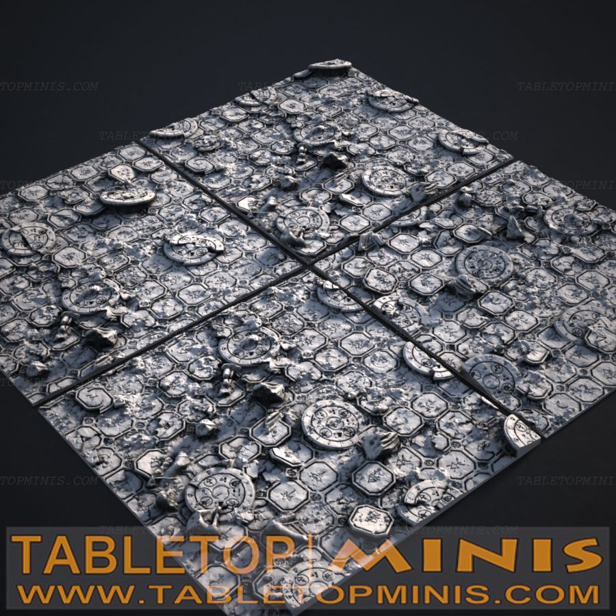 Ancient Ruins 100mmx100mm Square Base Toppers