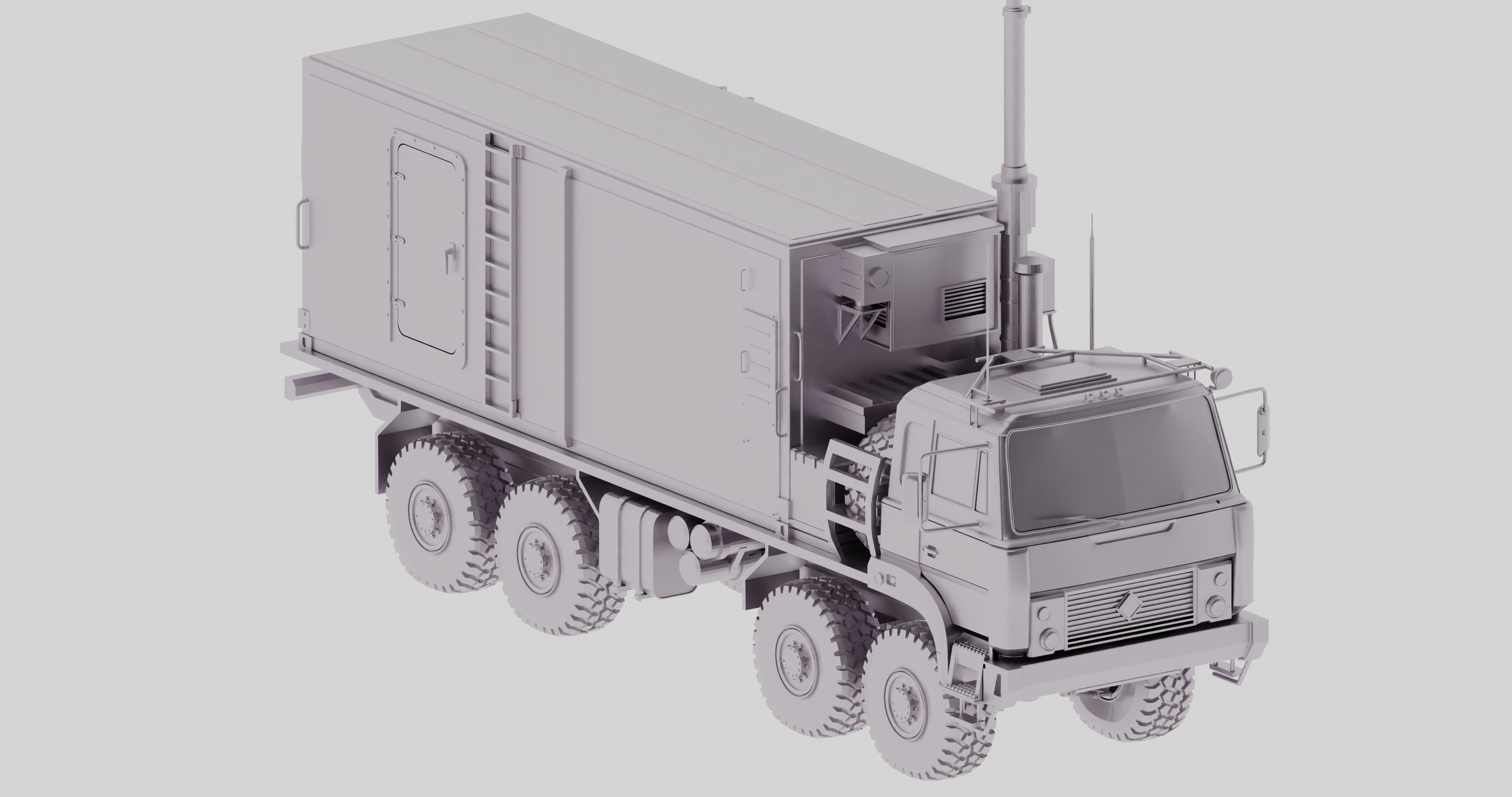 55K6 Command post for S400 battery on Ural 5323 truck
