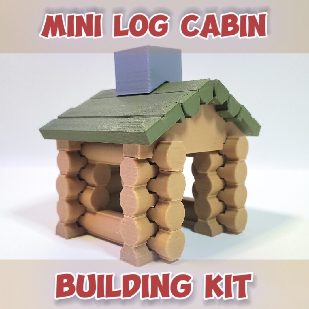 Mini Desktop Log Cabin :: Classic Building Toy