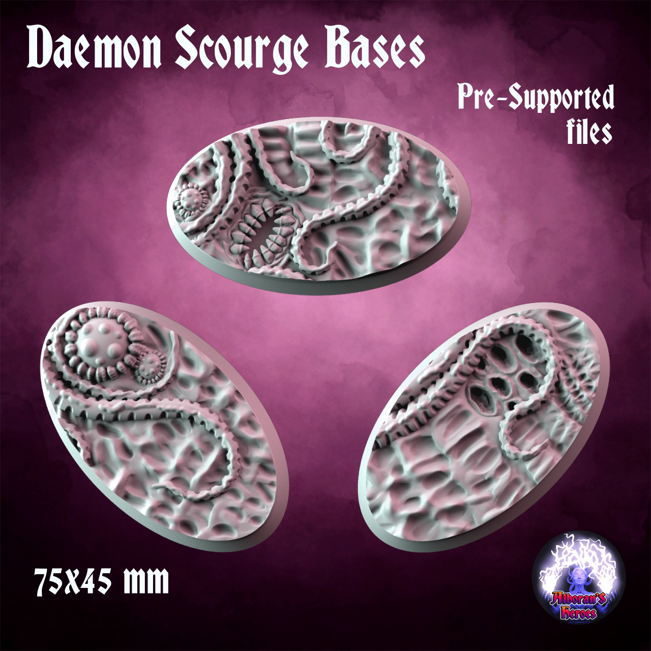 Daemon Scourge Bases - 75x45