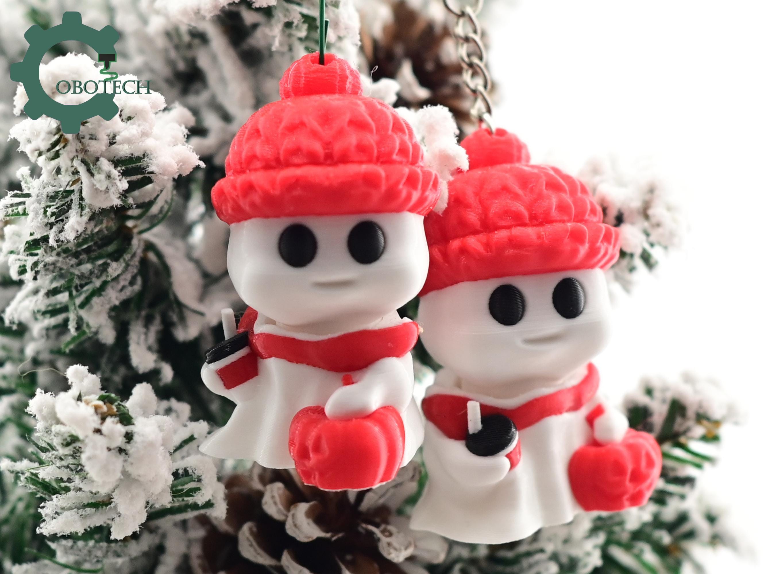 Cobotech Cute Twisty Ghost Ornament - Christmas Ornaments - Christmas Decor - Christmas Gifts - Cute Ghost Christmas Ornaments and Gifts