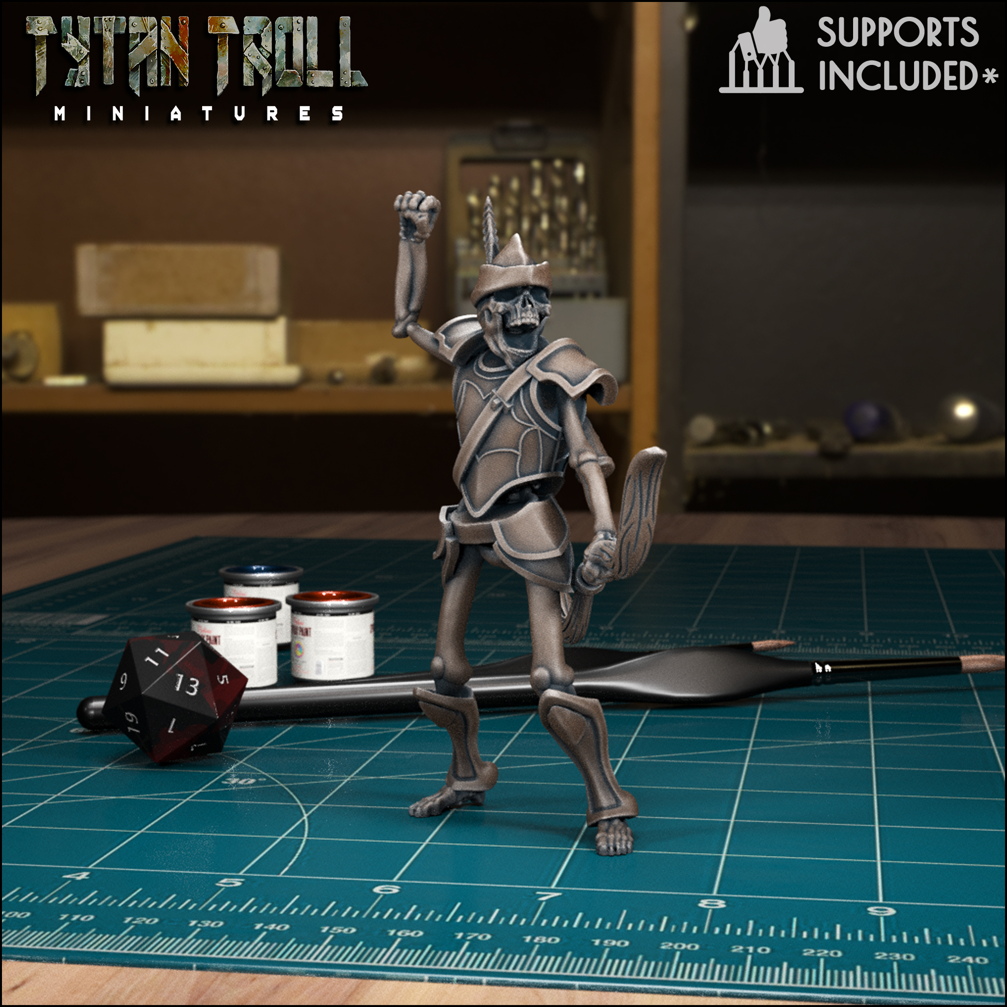 Skeleton Archer 01 [Pre-Supported]