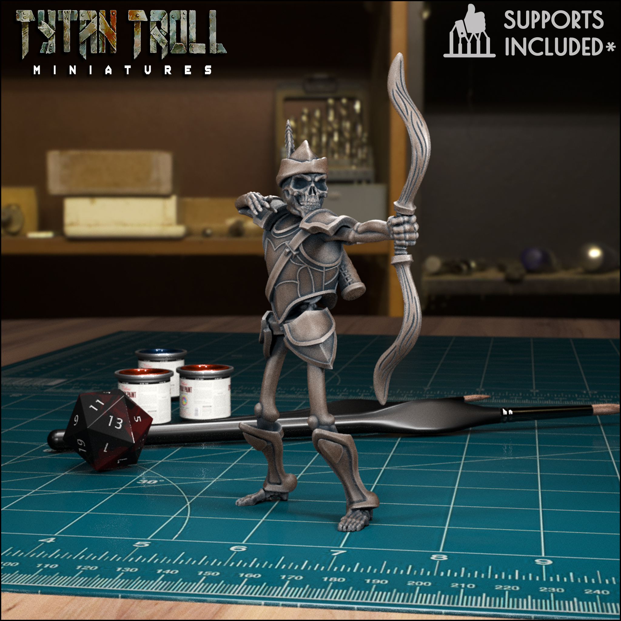 Skeleton Archer 03 [Pre-Supported]