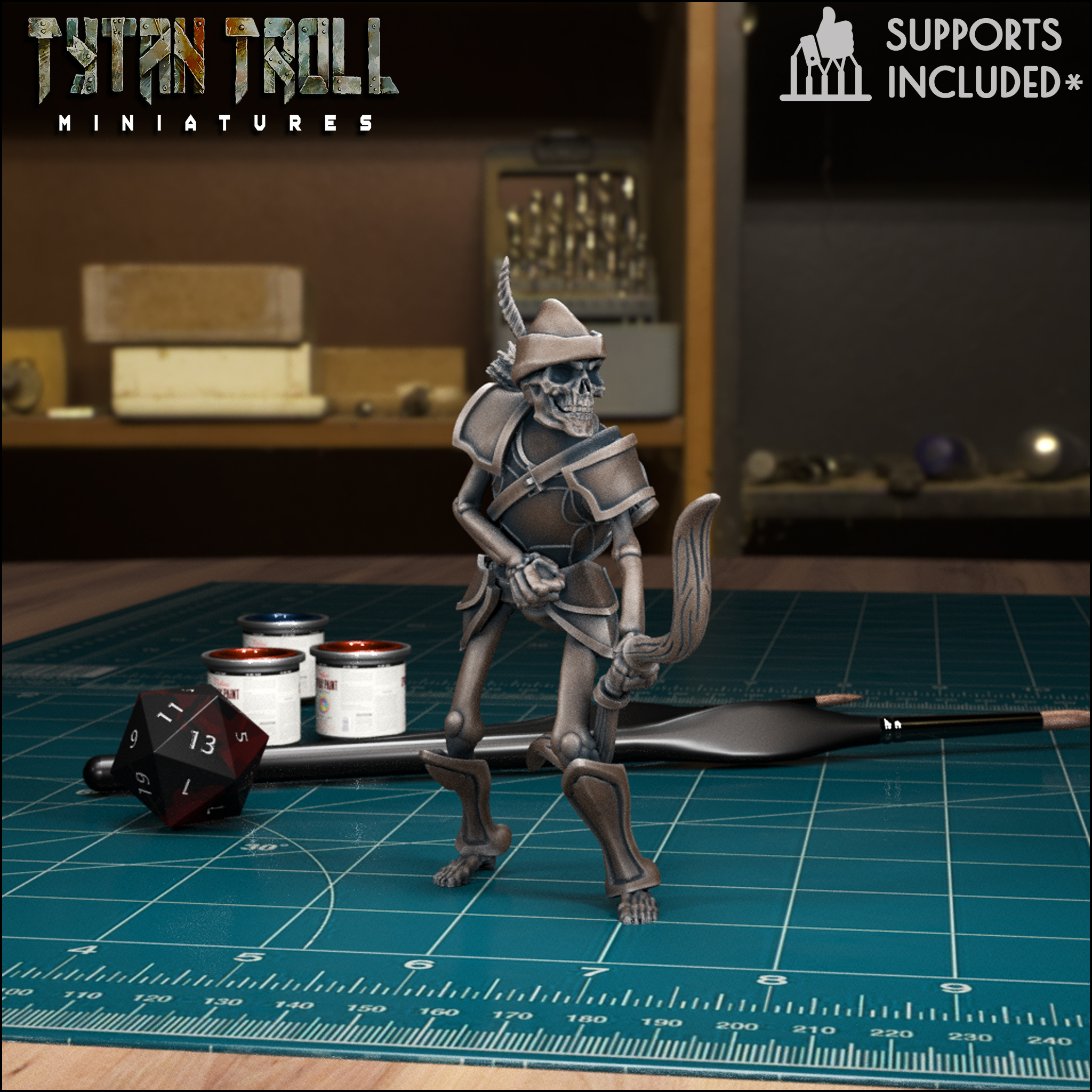 Skeleton Archer 05 [Pre-Supported]