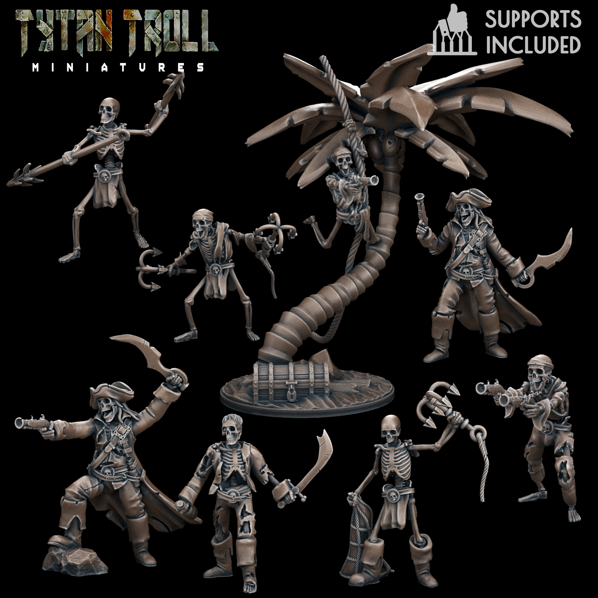 Skeleton Pirate Pack [Pre-Supported]
