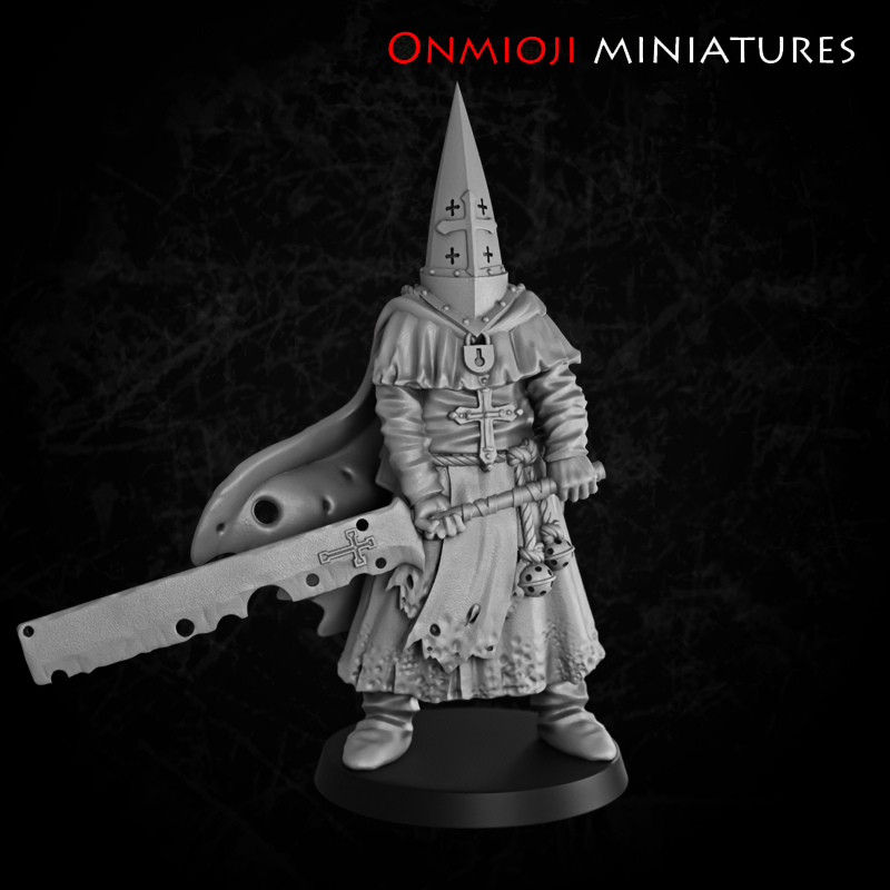 Fanatic zealot with sword