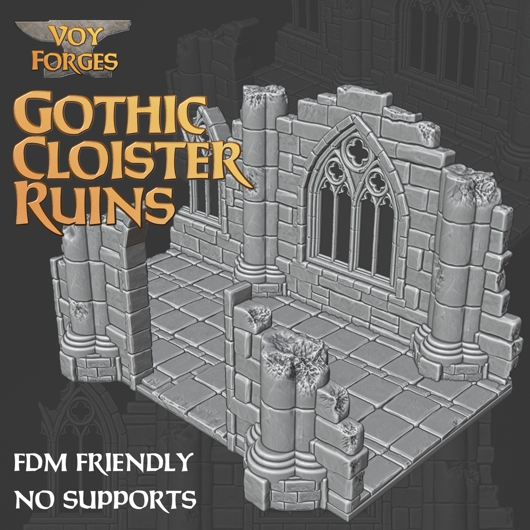 Gothic Cloister Ruins