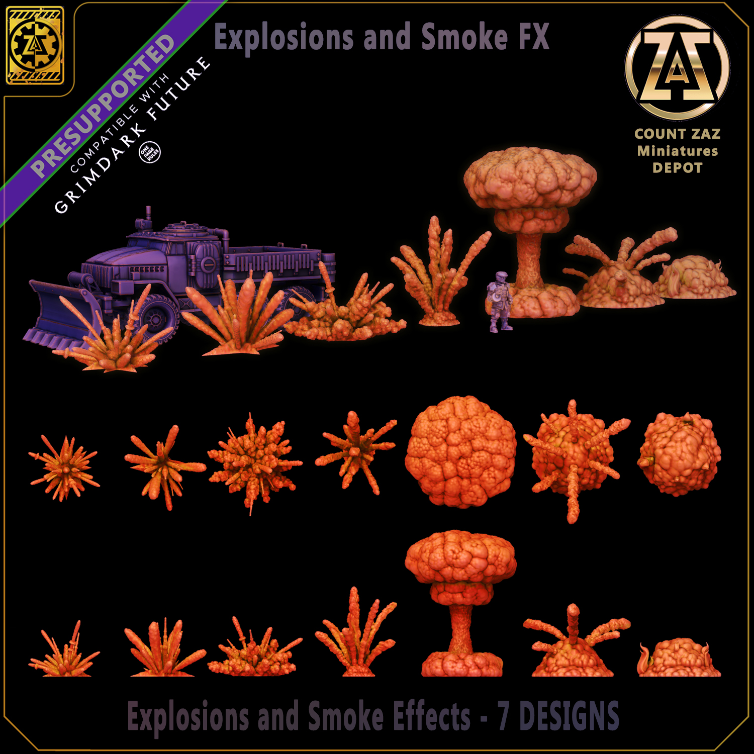 Explosions and Smoke Tabletop Effects - NOW PRESUPPORTED