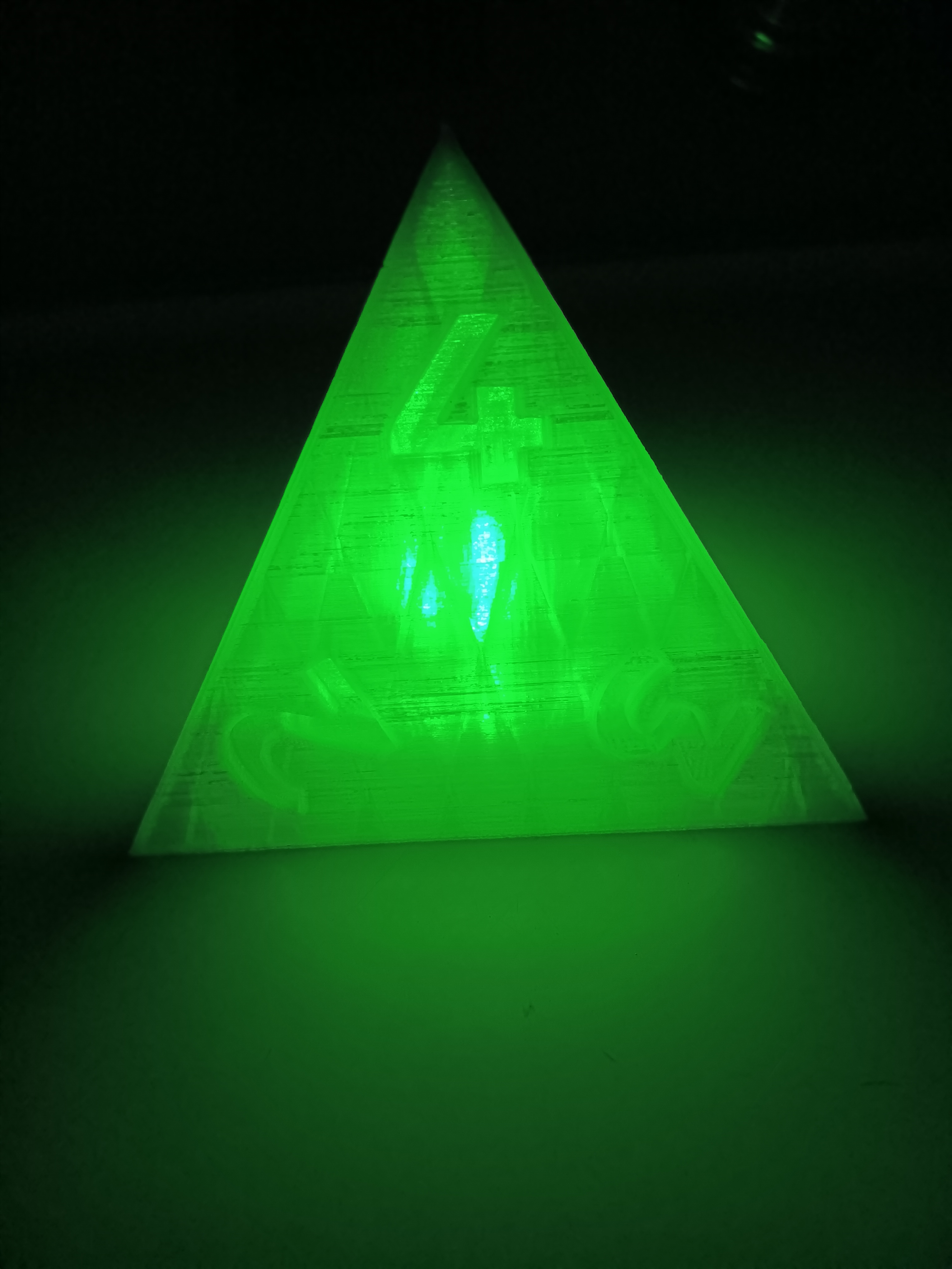 D4 four sided dice nightlight - lamp