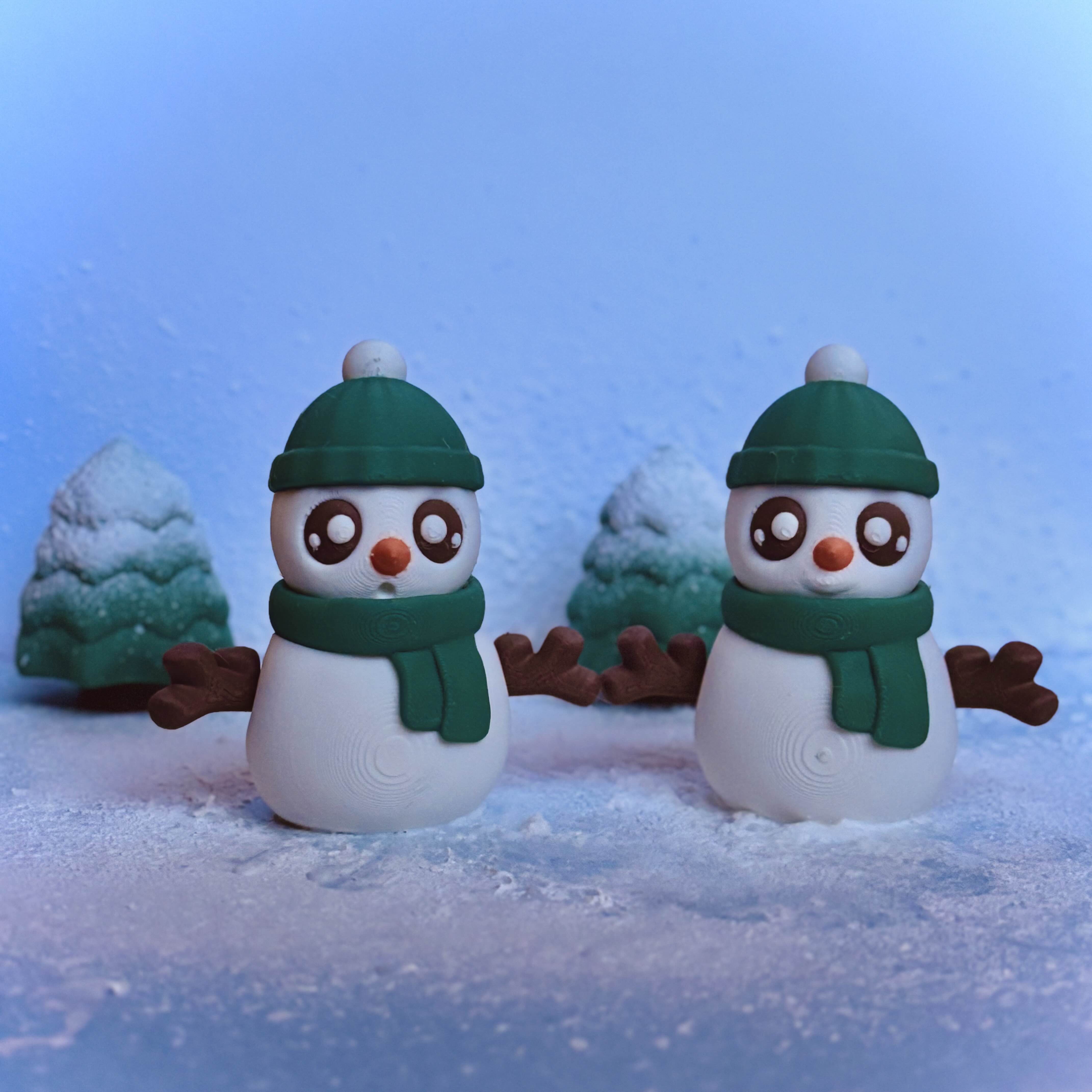 Cozy Snowman Flexi - Two Expressions