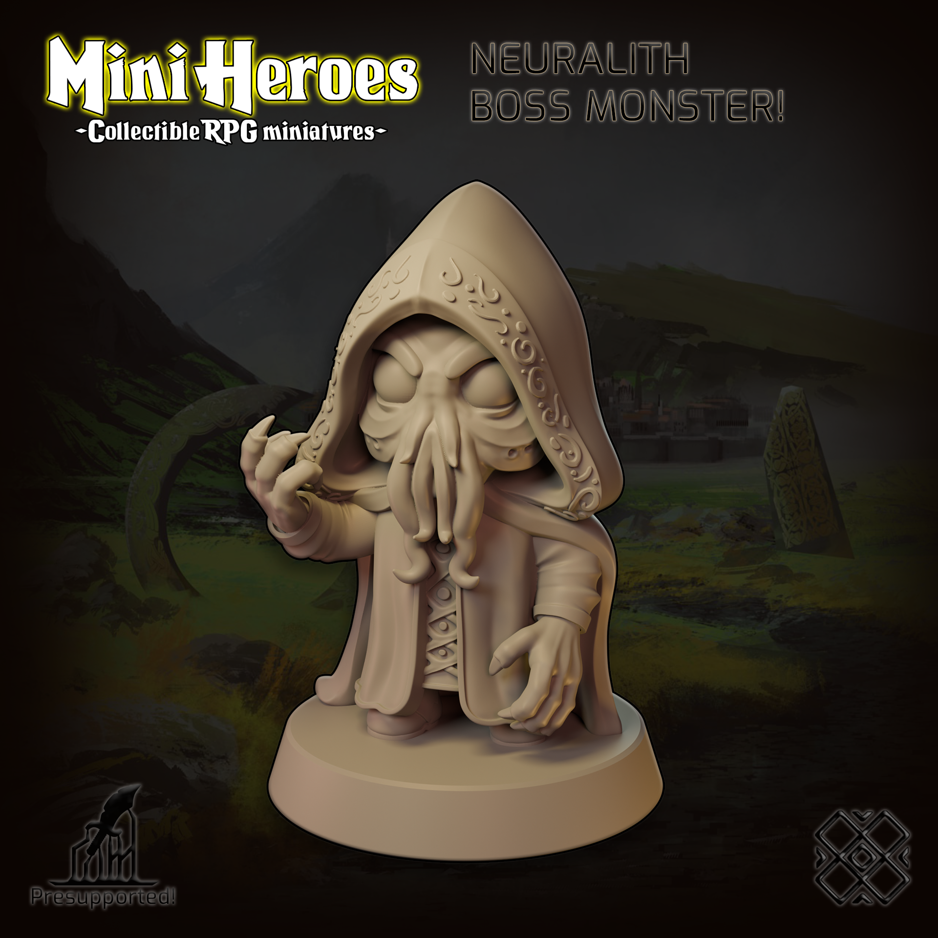 Mini Heroes - Collectible RPG Miniatures (Neuralith, Cthulhu, Encounter, Chibi)