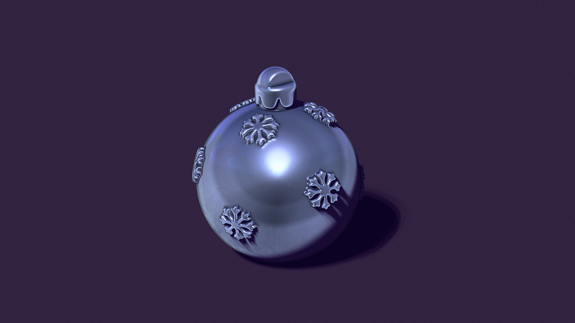 Christmas ball for casting candles in minimalism style